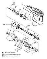 Коробка передач(карданный вал)(60 SEA/MARA/BIG FOOT,3 JAW REV. CLUTCH 2-Х ТАКТНОГО ПЛМ MERCURY 55 Серийный номер от 0G290585 до 0G589999