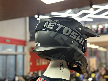 Шлем кроссовый HETOSHI OF836 EXOSS CROSS PRO MX289 цв.Черный Матовый р.M