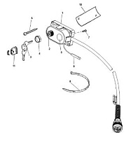 Набор ключей, дросселей, рупоров, 15000A14 4-Х ТАКТНОГО ПЛМ MERCURY 50 Серийный номер от 0P515897 и выше